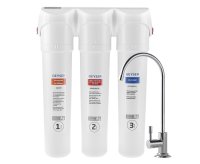 Фильтр под мойку Гейзер Смарт Макс Био для жесткой воды 3 ступени быстросъемный кран в комплекте