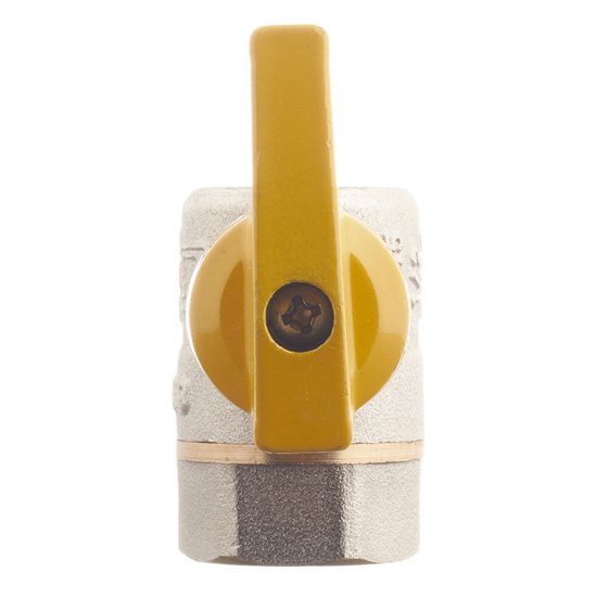 Кран шаровой газовый 1/2 ВР(г) х 1/2 ВР(г) бабочка угловой