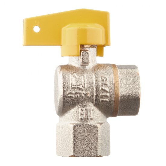 Кран шаровой газовый 1/2 ВР(г) х 1/2 ВР(г) бабочка угловой