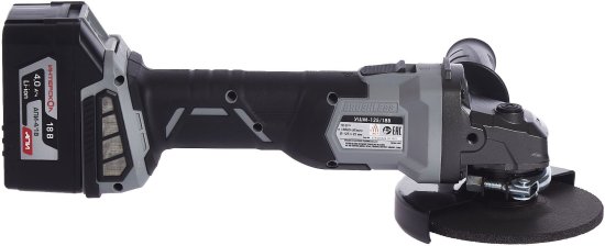 УШМ аккумуляторная бесщеточная Интерскол УШМ-125/18В, 18 В Li-ion 4 Ач, 125 мм