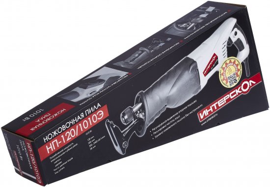 Пила сабельная сетевая Интерскол НП-120/1010Э, 1010 Вт
