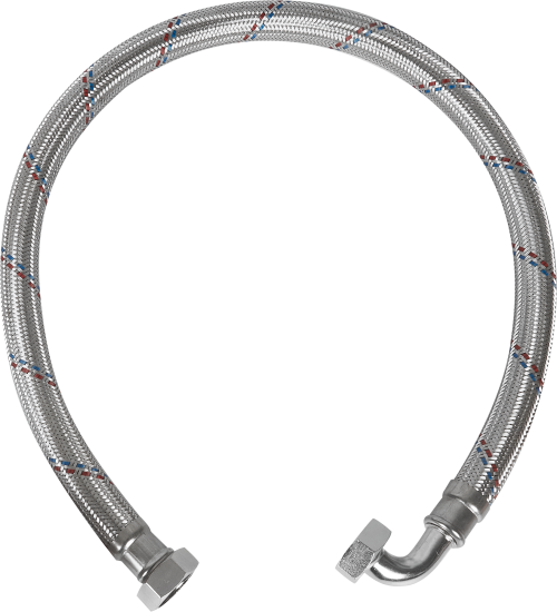 Гибкая подводка для воды угловая Aquabeam 1 100 см внутренняя резьба