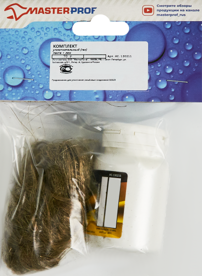 Паста уплотнительная Masterflax для газа 70 г со льном