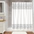 Штора для ванной Lemer Snow 180x200 см полиэстер цвет черно-белый