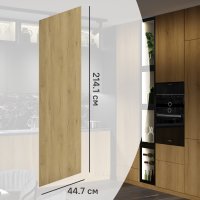 Фасад кухонного шкафа Верея 44.7x214.1 см DELINIA ID ЛДСП цвет Светлое дерево