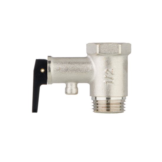 Клапан предохранительный Термо 1/2 ВР(г) х 1/2 НР(ш) 6 бар для бойлера (CRVP6B12)