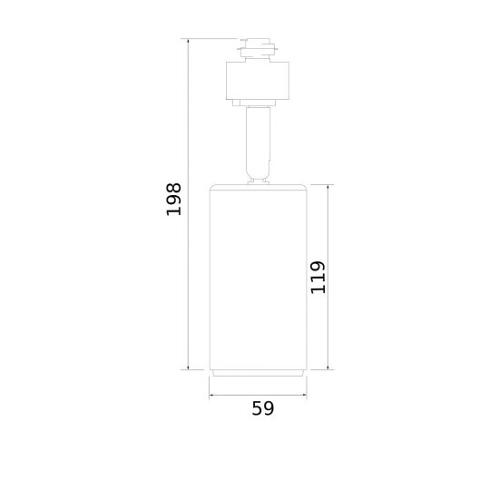 Трековый светильник однофазный Elektrostandard Svit 40 Вт GU10 белый (a048165)