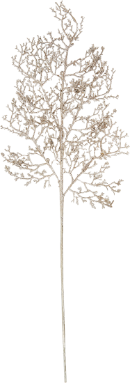 Новогоднее украшение Ветка 76 см цвет шампань