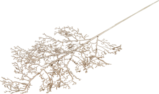 Новогоднее украшение Ветка 76 см цвет шампань