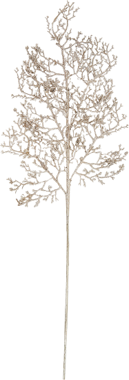 Новогоднее украшение Ветка 76 см цвет шампань