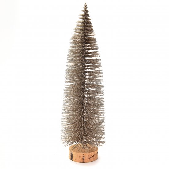 Елочка декоративная шампань H29см