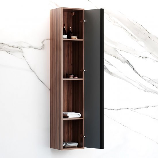 Шкаф для ванной AM.PM Stern M7LCHR0306GMH подвесной 163x30 см цвет орех