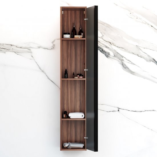 Шкаф для ванной AM.PM Stern M7LCHR0306GMH подвесной 163x30 см цвет орех