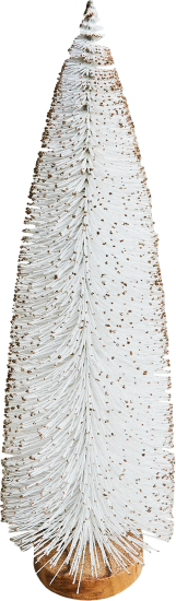 Елочка декоративная белая H29см