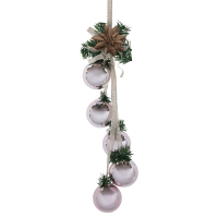 Декоративное украшение Связка новогодних шаров 6x6x47 см