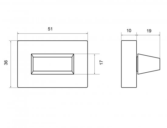 Накладка Palladium X BK SN, ЦАМ, цвет цинк