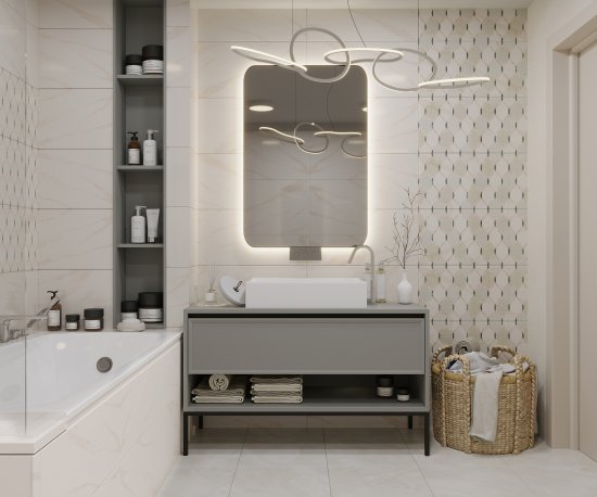 Плитка напольная Azori Astra 42x42 см 1.23 м² глянцевая цвет бежевый