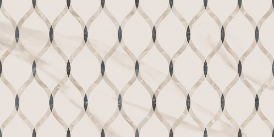 Плитка настенная Azori Astra Arabesco 31.5x63 см 1.59 м² матовая цвет кремовый мрамор