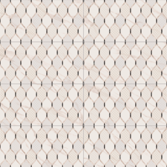 Плитка настенная Azori Astra Arabesco 31.5x63 см 1.59 м² матовая цвет кремовый мрамор