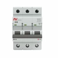 Автоматический выключатель модульный EKF Averes AV-10 3P 16А тип D 10 кА 400 В (mcb10-3-16D-av)