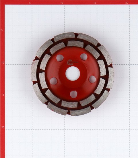 Чашка алмазная по бетону Trio-Diamond 125х22,2 мм двухрядная