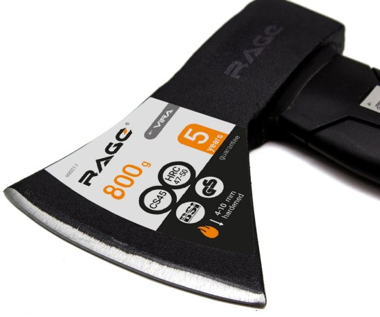 Топор Rage фиберглассовая ручка 340 мм 800 г