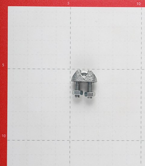 Зажим троса u-образный d3 мм DIN 741 (2 шт.)