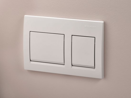 Панель смыва Geberit Alpha 35 пластиковая цвет белый