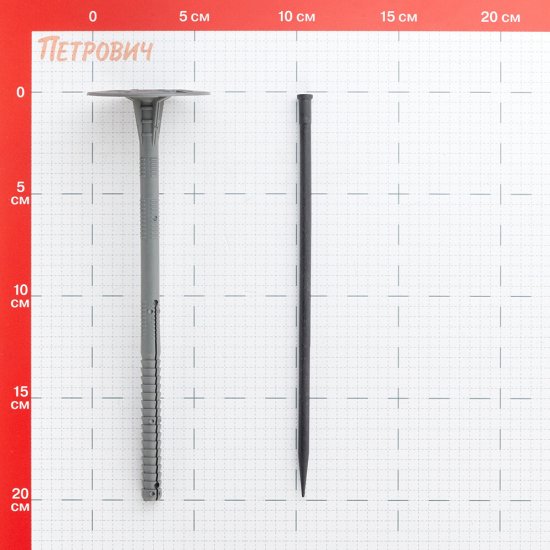 Дюбель для теплоизоляции Tech-Krep 10х200 мм пластиковый гвоздь (40 шт.)