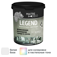 Штукатурка декоративная с эффектом замши Maitre Deco Legend 2 л цвет белый