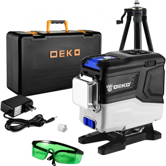 Профессиональный самовыравнивающийся лазерный уровень DEKO LL12-HVR SET 2 PREMIUM