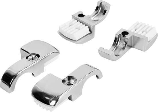 Крепление панели ⌀25 горизонтально хром