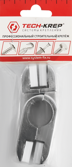 Крепление панели ⌀25 горизонтально хром