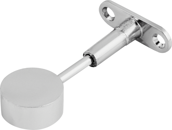 Держатель трубы к стене регулируемый глухой ⌀25 хром