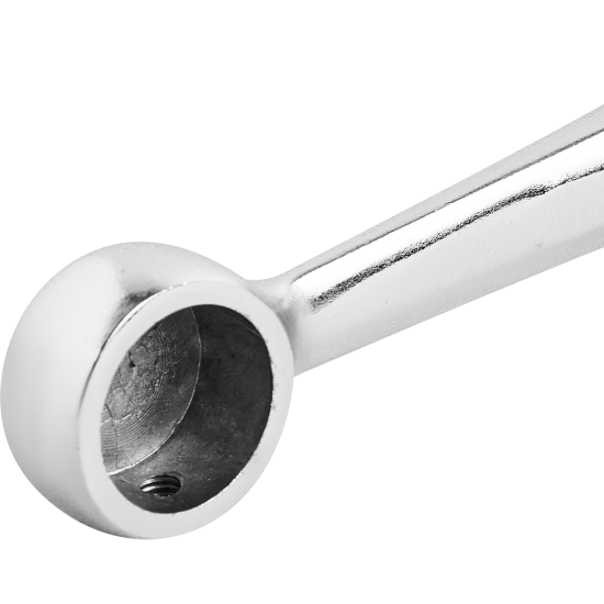 Держатель трубы к стене нерегулируемый усиленный глухой ⌀25 хром