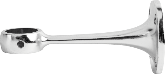 Держатель трубы к стене нерегулируемый усиленный глухой ⌀25 хром