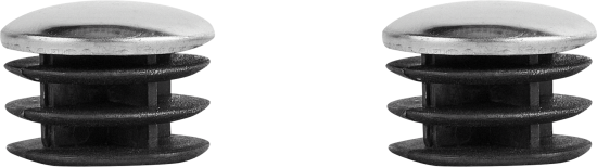 Заглушка трубы ⌀25 хром 2 шт