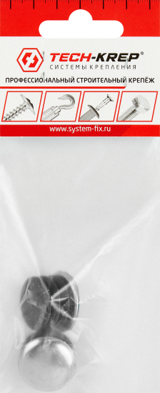 Заглушка трубы ⌀25 хром 2 шт