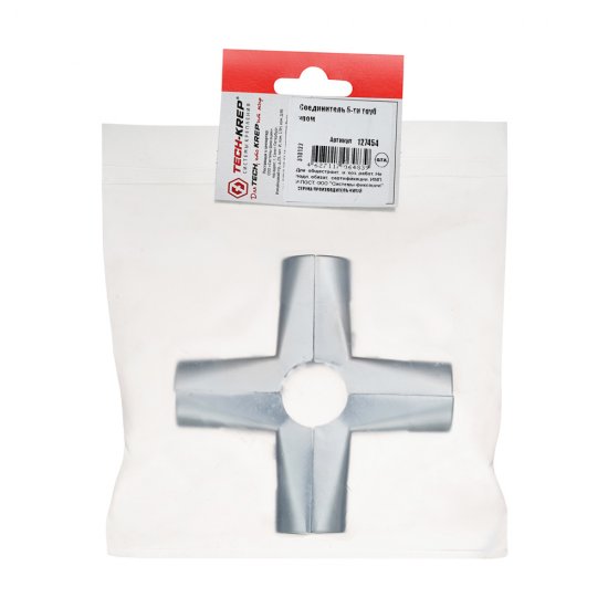 Соединитель 5-ти труб ⌀25 хром