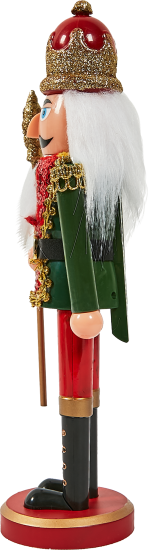 Декоративная фигура пластиковая Щелкунчик в красном 28см