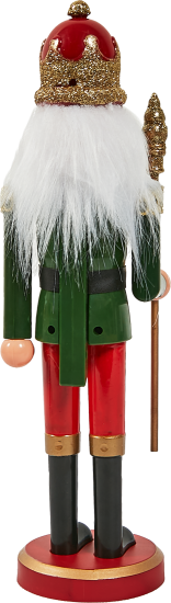 Декоративная фигура пластиковая Щелкунчик в красном 28см