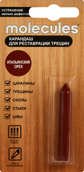 Карандаш для мебели Molecules итальянский орех 5.7 г