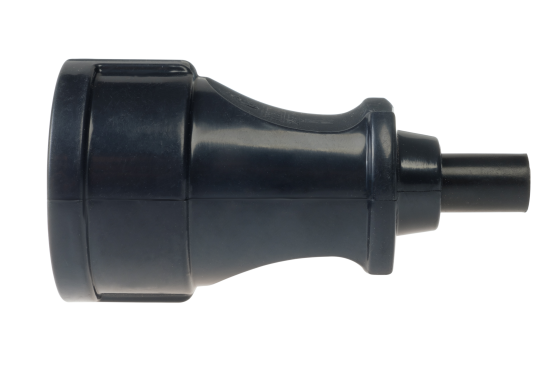 Розетка кабельная 250 В без заземления 10 А цвет черный