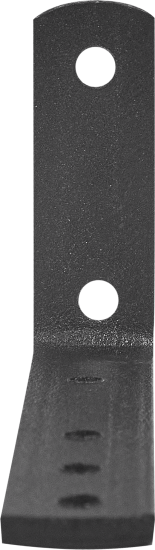 Кронштейн мебельный 4x20x60x140 мм цвет черный