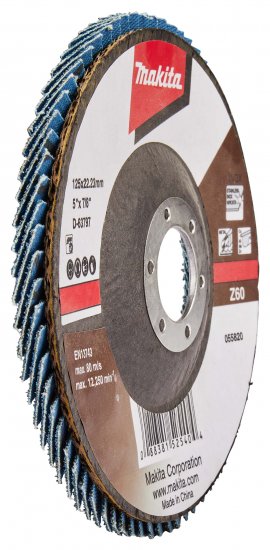 Круг лепестковый торцевой КЛТ2 Makita Р60 125x22.2 мм