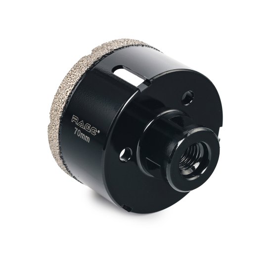 Коронка алмазная по керамограниту и керамике Rage 70 мм