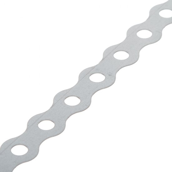 Лента крепежная перфорированная волнистая 17х0,5 мм 25 м