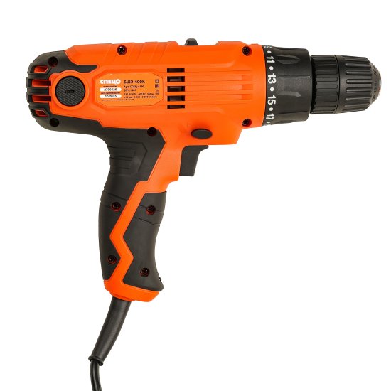 Дрель-шуруповерт сетевая Спец БШЭ-400К, 400 Вт