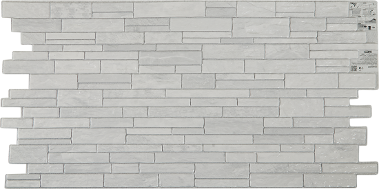 Листовая панель ПВХ Песчаник серебристый 960x485x0.3 мм 0.46 м²