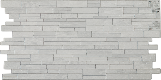 Листовая панель ПВХ Песчаник серебристый 960x485x0.3 мм 0.46 м²